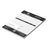 Trade Service Professional Black Invoice Pad ノートパッド (回転)