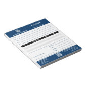 Trade Service Professional Blue Invoice Pad ノートパッド (アングル)