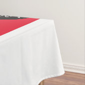 Trade Show Tablecloth カスタムロゴ 赤黒 テーブルクロス (インサイチュ)