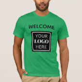 Trade Show Welcome Business Logo QRコード Tシャツ (正面)