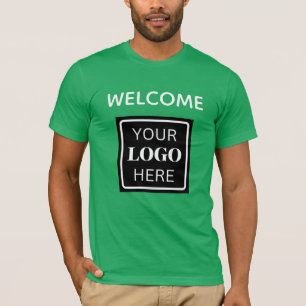 Trade Show Welcome Business Logo QRコード Tシャツ