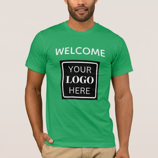 Trade Show Welcome Business Logo QRコード Tシャツ (正面)