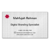 Trade Shows | Advertisement Cards | Car Magnets マグネット名刺 (正面)