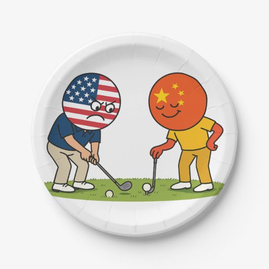 Trade Wars The Golf Edition ペーパープレート (正面)