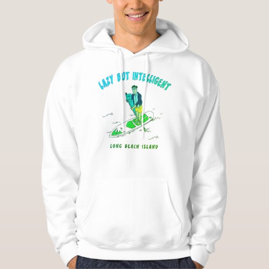 TRADEMARKED LAZY BUT INTELLIGENT HOODIE パーカ (正面)