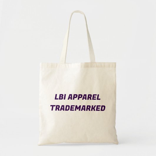 TRADEMARKED LBI APPAREL HAT トートバッグ (正面)