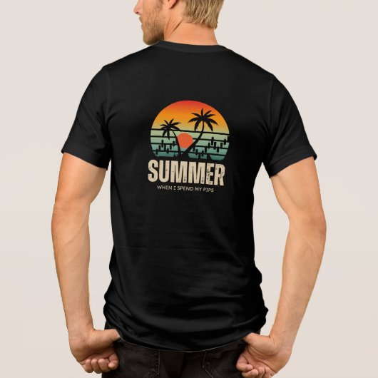 Trader design | Summer | Funny トライブレンドＴシャツ (裏面)