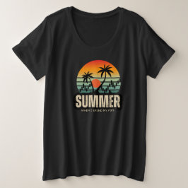 Trader design | Summer | Funny プラスサイズTシャツ