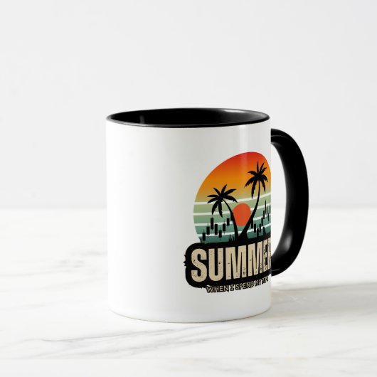 Trader design | Summer | Funny マグカップ (正面右)