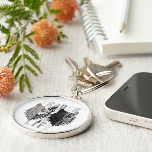 Trader life | Wolf | Both sides キーホルダー (側面)