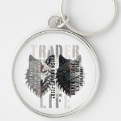Trader life | Wolf | Both sides キーホルダー (正面)