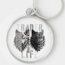 Trader life | Wolf | Both sides キーホルダー