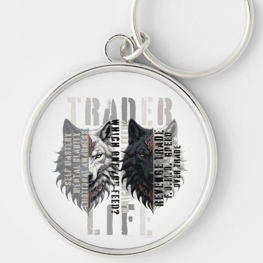 Trader life | Wolf | Both sides キーホルダー (正面)