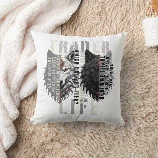 Trader life | Wolf | Both sides クッション (ブランケット)