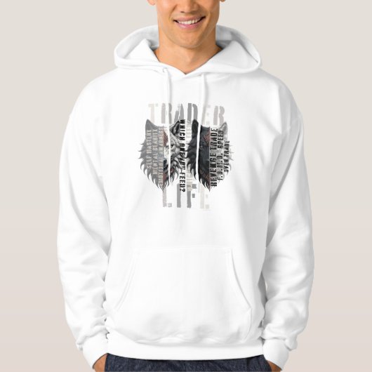 Trader life | Wolf | Both sides パーカ (正面)