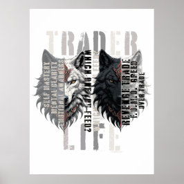 Trader life | Wolf | Both sides ポスター