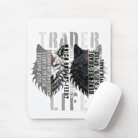Trader life | Wolf | Both sides マウスパッド (マウス)