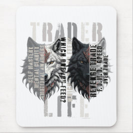 Trader life | Wolf | Both sides マウスパッド