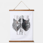 Trader life | Wolf | Both sides 吊り下げ型タペストリー (正面)