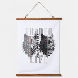 Trader life | Wolf | Both sides 吊り下げ型タペストリー