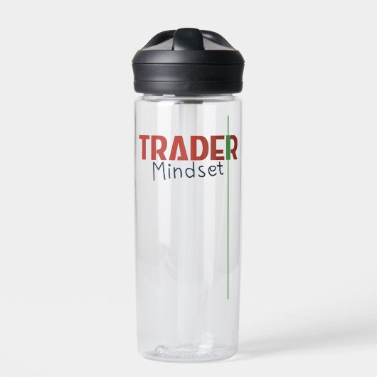 Trader Mindset – Discipline, Focus Trading Psycho ウォーターボトル (正面)