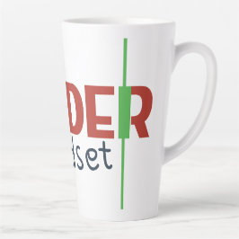 Trader Mindset – Discipline, Focus, Trading Psycho カフェラテマグ