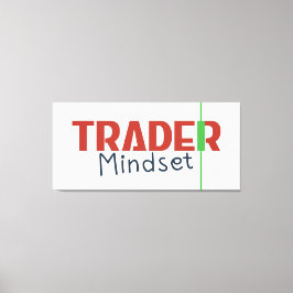 Trader Mindset – Discipline Focus & Trading Psycho キャンバスプリント