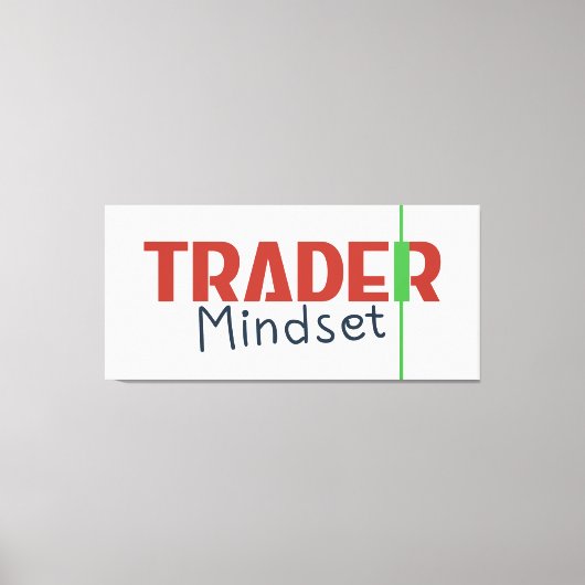 Trader Mindset – Discipline Focus & Trading Psycho キャンバスプリント (正面)