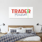 Trader Mindset – Discipline Focus & Trading Psycho キャンバスプリント (インサイチュ (寝室))