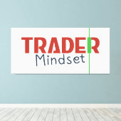 Trader Mindset – Discipline Focus & Trading Psycho キャンバスプリント (インサイチュ (ウッドフロア))