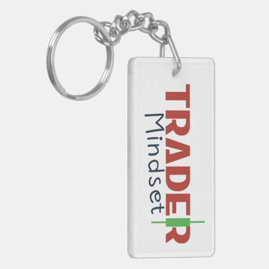 Trader Mindset – Discipline Focus & Trading Psycho キーホルダー (正面左)