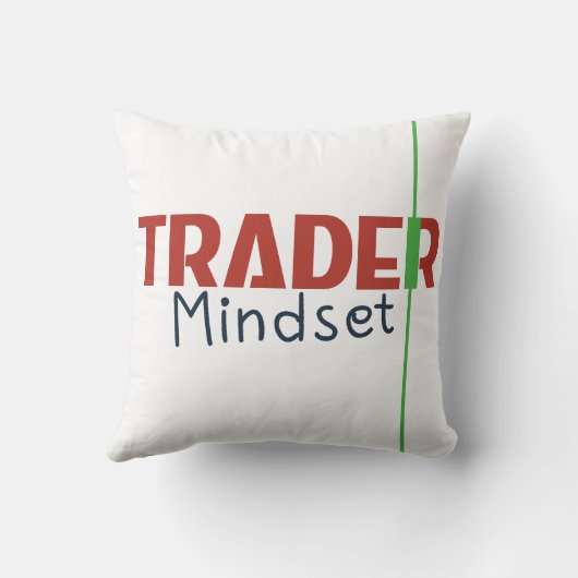 Trader Mindset – Discipline, Focus, Trading Psycho クッション (裏面)