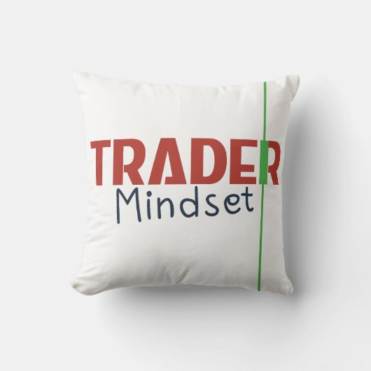 Trader Mindset – Discipline, Focus, Trading Psycho クッション (正面)