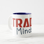 Trader Mindset – Discipline, Focus, Trading Psycho ツートーンマグカップ (正面左)