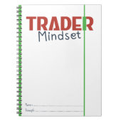Trader Mindset – Discipline, Focus, Trading Psycho ノートブック (正面)