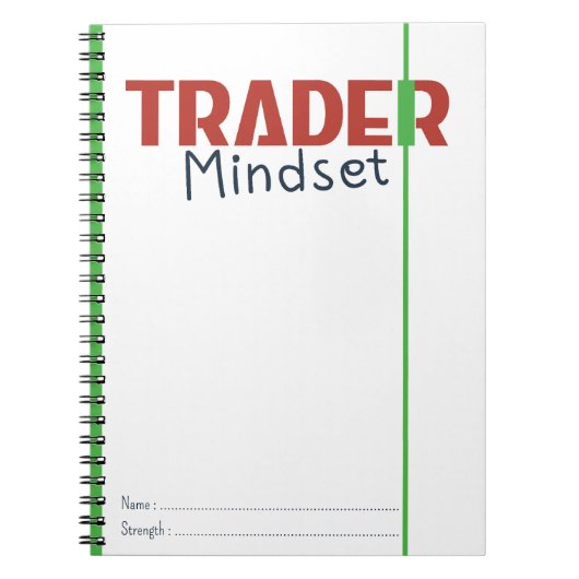Trader Mindset – Discipline, Focus, Trading Psycho ノートブック (正面)