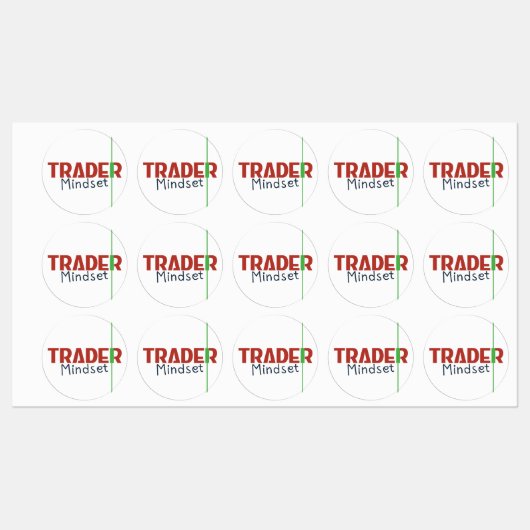 Trader Mindset – Discipline Focus & Trading Psycho ラベル (シート)