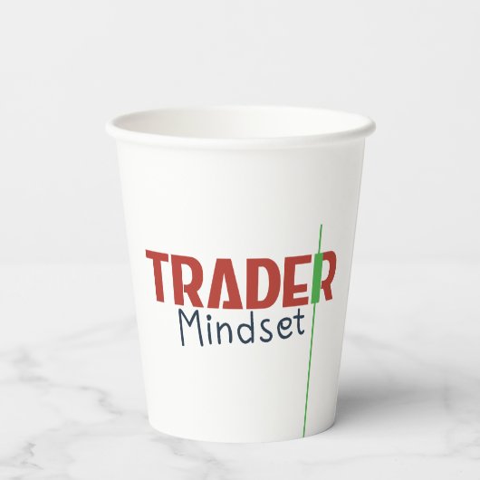 Trader Mindset – Discipline, Focus, Trading Psycho 紙コップ (裏面)