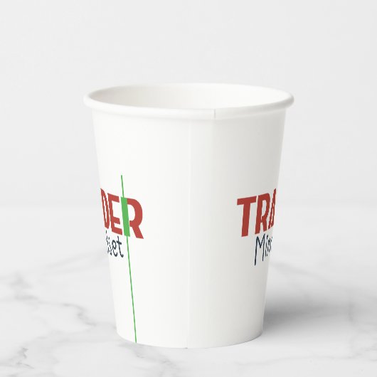 Trader Mindset – Discipline, Focus, Trading Psycho 紙コップ (右)