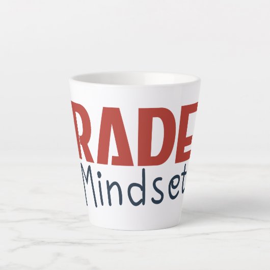 Trader Mindset – Discipline Focused Trading カフェラテマグ (正面)