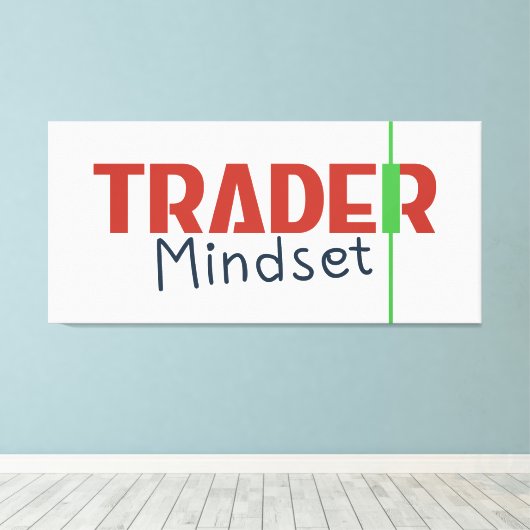 Trader Mindset – Discipline Focused Trading キャンバスプリント (インサイチュ (ウッドフロア))