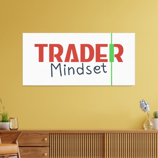 Trader Mindset – Discipline Focused Trading キャンバスプリント (インサイチュ (リビング))