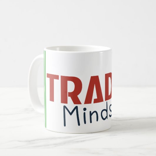 Trader Mindset – Discipline Focused Trading コーヒーマグカップ (正面左)