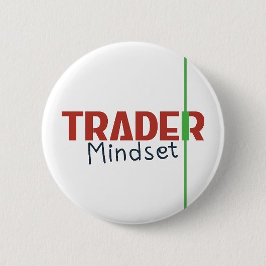 Trader Mindset – Discipline Focused Trading 缶バッジ (正面)