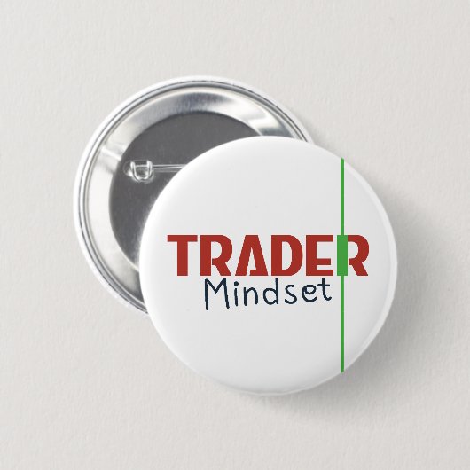 Trader Mindset – Discipline Focused Trading 缶バッジ (正面&裏面)