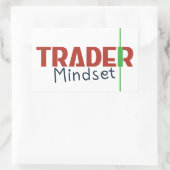 Trader Mindset – Discipline Focused Trading 長方形シール (バッグ)