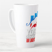 Trader motivation | Bull | Discipline カフェラテマグ (左アングル)