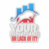 Trader motivation | Bull | Discipline シール (正面)