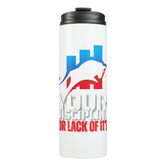 Trader motivation | Bull | Discipline タンブラー (正面)