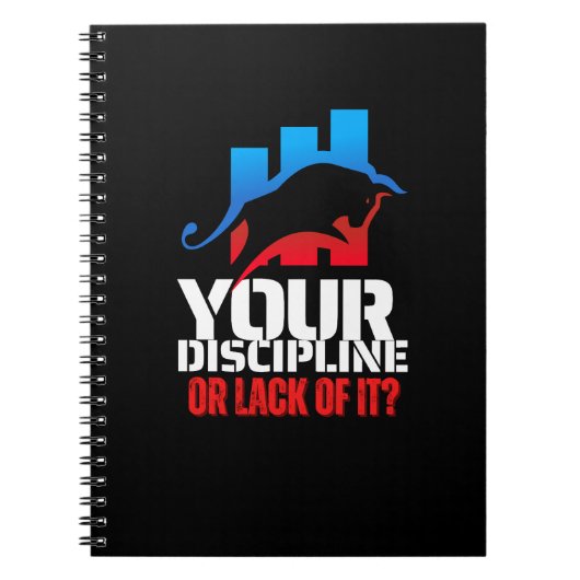 Trader motivation | Bull | Discipline ノートブック (正面)